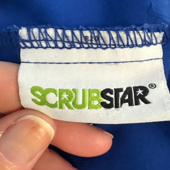Scrubstar Electric Blue Drawstring Scrub Bottoms Size Small Pre-owned - Picture 4 of 10